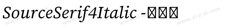 SourceSerif4Italic 字体转换 SourceSerif4Italic 字体转换